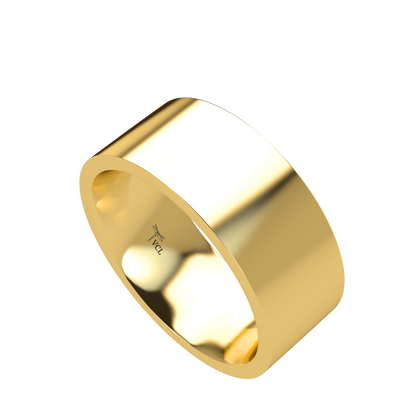 Flat wedding band wide - 2mm to 11mm