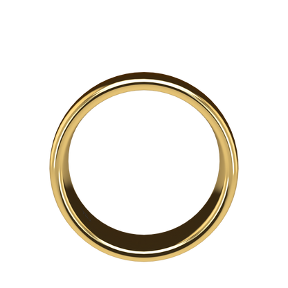 Classic round wedding band wide - 2mm to 11mm