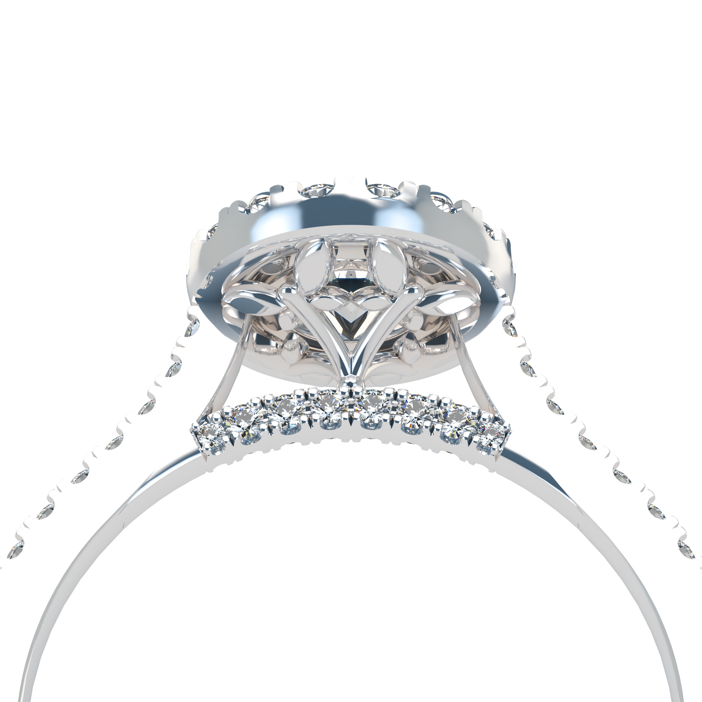 Libellule VCL Halo prestige diamond ring
