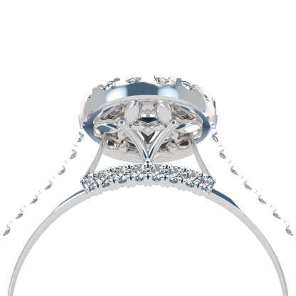 Libellule VCL Halo prestige diamond ring