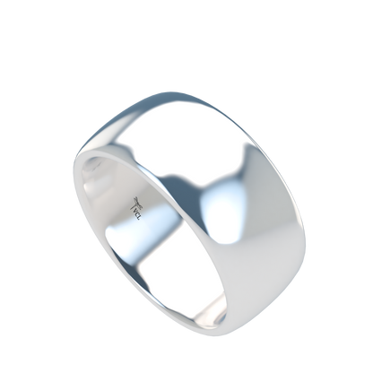 Classic round wedding band wide - 2mm to 11mm