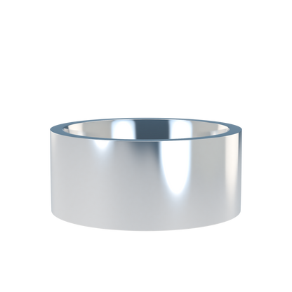Flat wedding band wide - 2mm to 11mm