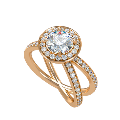 Ophelia VCL Halo prestiges diamond Ring