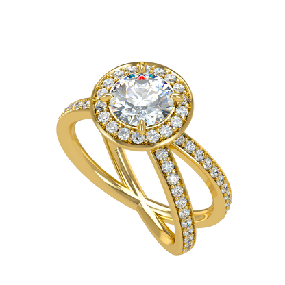 Ophelia VCL Halo prestiges diamond Ring