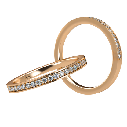 20pts Half diamond Eternity band