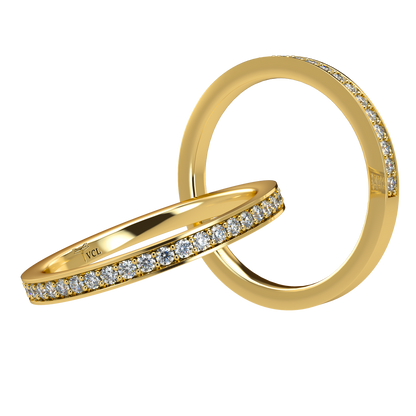 20pts Half diamond Eternity band