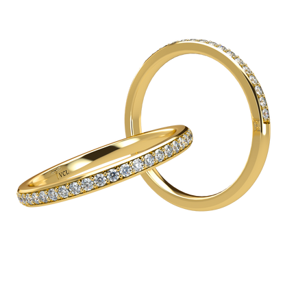 20pts Half diamond Eternity band