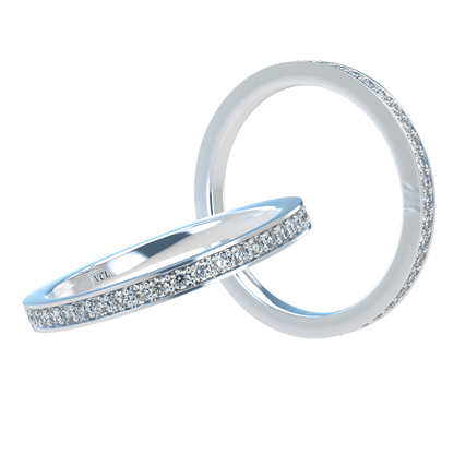 Diamond Eternity ring with Flat band