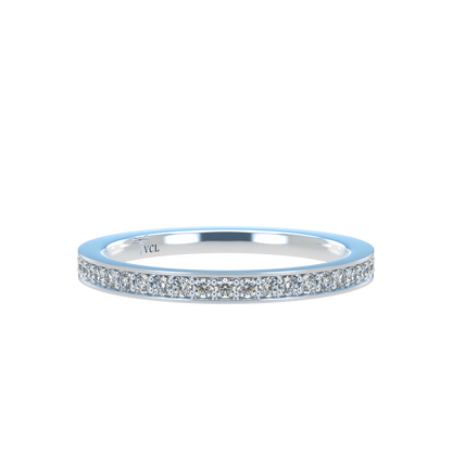 Diamond Eternity ring with Flat band