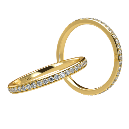 Diamond Eternity ring with rounded band
