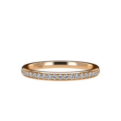 Diamond Eternity ring with rounded band