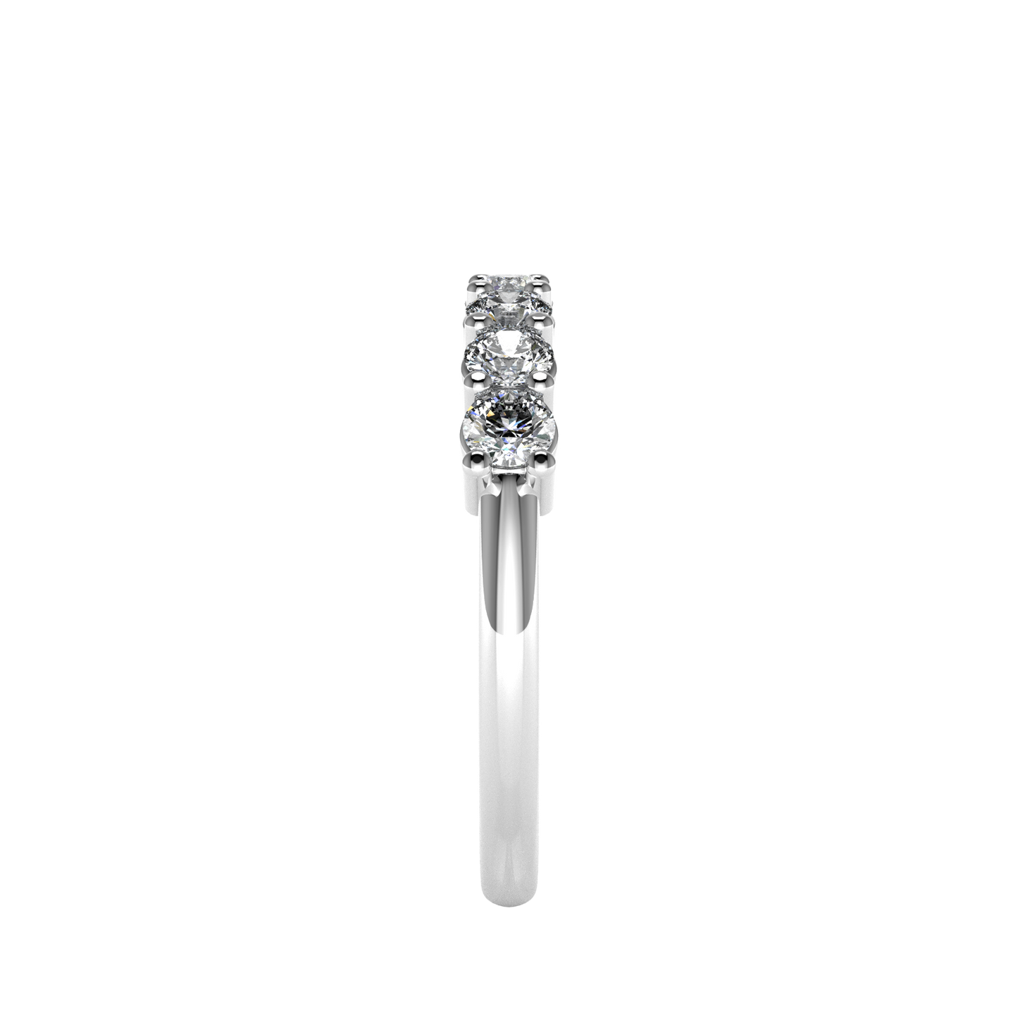 7 Diamond Semi Eternity Ring | 0.51ct Claw Set
