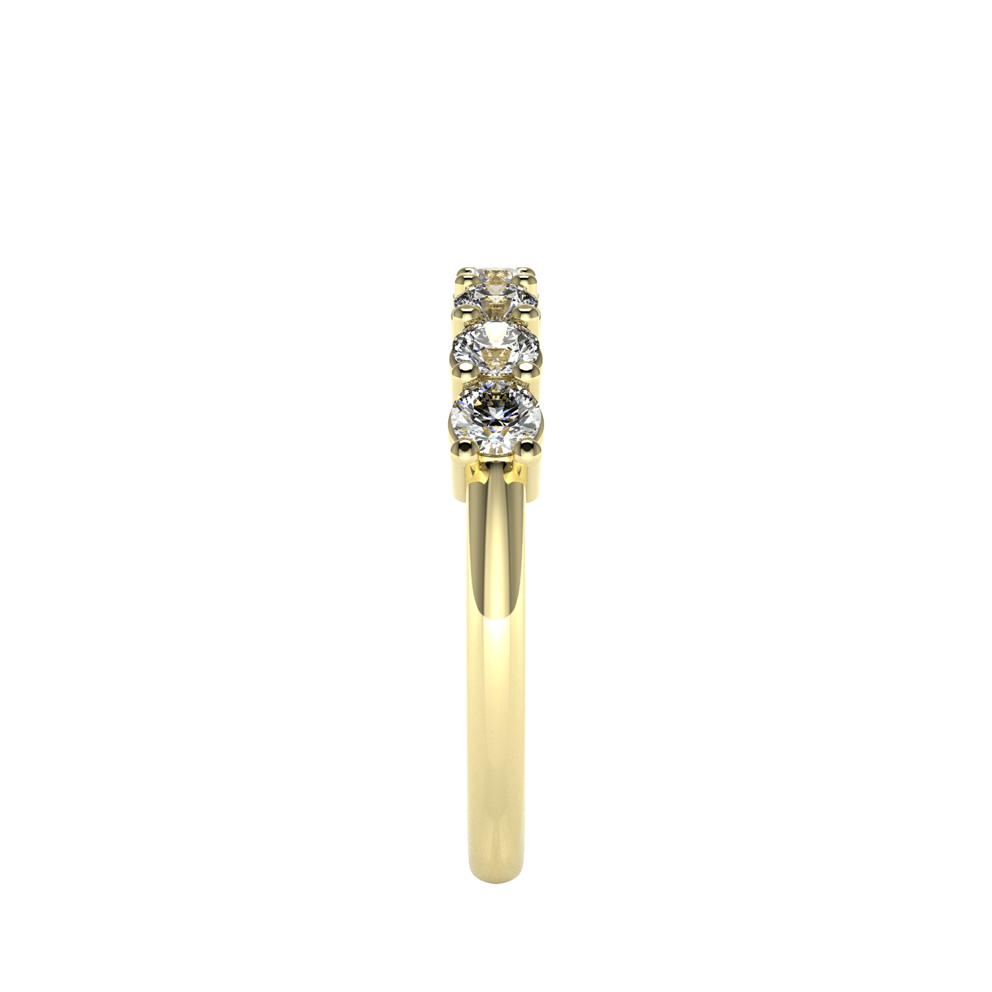 7 Diamond Semi Eternity Ring | 0.51ct Claw Set