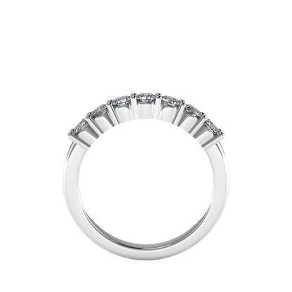 7 Diamond Semi Eternity Ring | 0.51ct Claw Set