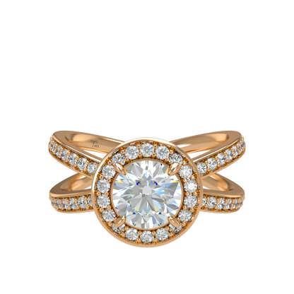 Ophelia VCL Halo prestiges diamond Ring