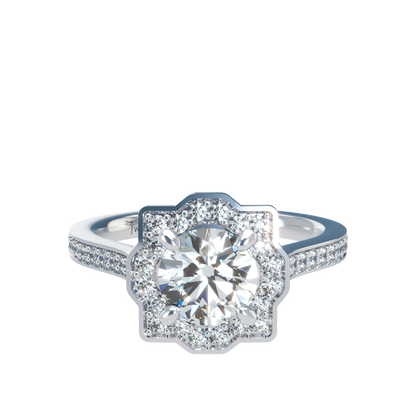 Tara VCL Halo prestige diamond ring
