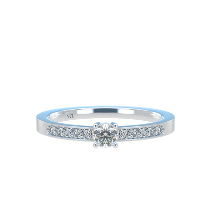 12pts diamond 4 Prongs Solitaire ring