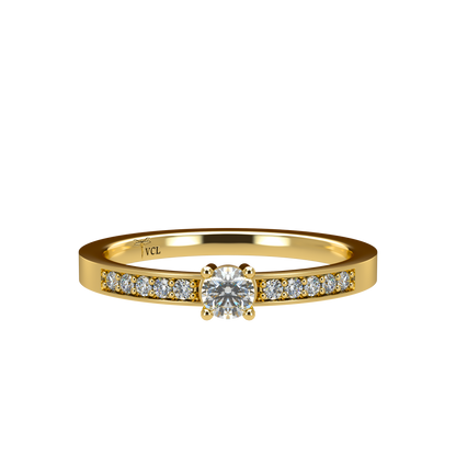 12pts diamond 4 Prongs Solitaire ring