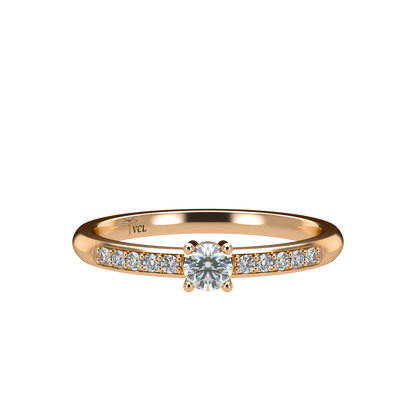 12pts diamond 4 Prongs Solitaire ring
