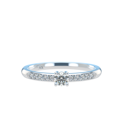 12pts diamond 4 Prongs Solitaire ring
