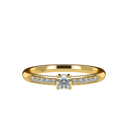 12pts diamond 4 Prongs Solitaire ring