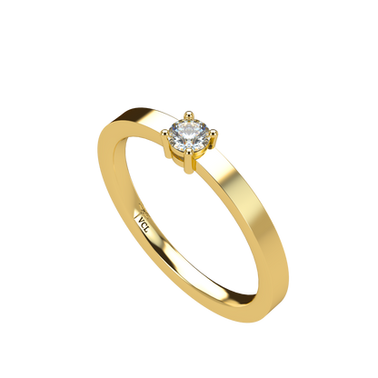 12pts diamond 4 Prongs Solitaire ring