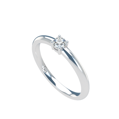 12pts diamond 4 Prongs Solitaire ring