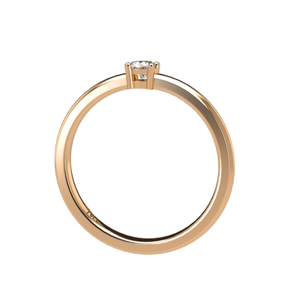12pts diamond 4 Prongs Solitaire ring