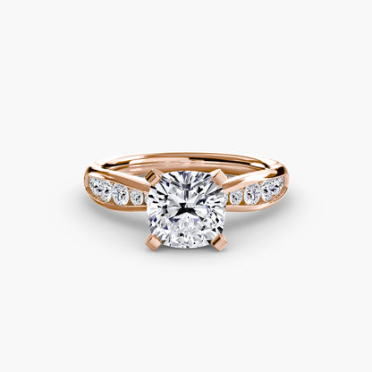 Timeless sparkle diamond solitaire with Pavé