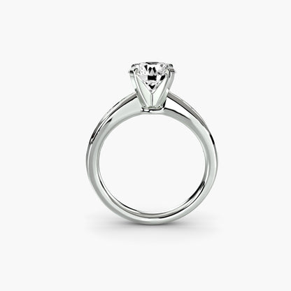 Timeless sparkle diamond solitaire with Pavé