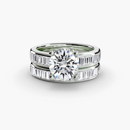 Harmony bridal set Solitaire diamond ring