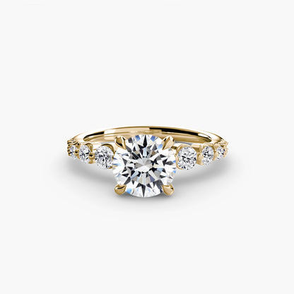 The Cascade Diamond Ring with secret diamond