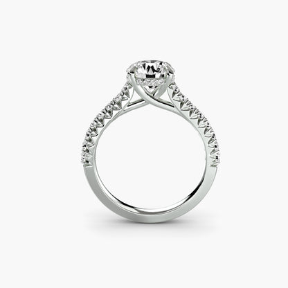 Sovereign diamond Solitaire with Pavé