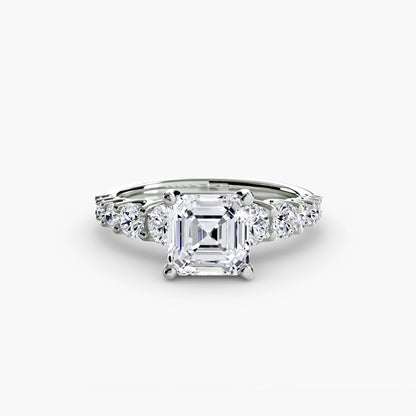The Sovereign Graduated Accent Diamond Ring