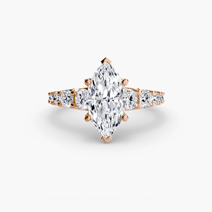 The Sovereign Graduated Accent Diamond Ring