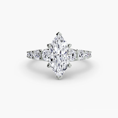 The Sovereign Graduated Accent Diamond Ring