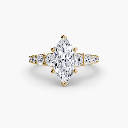 The Sovereign Graduated Accent Diamond Ring