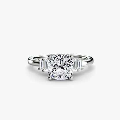 Astoria diamond ring with Baguette Accent