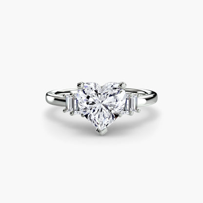 Astoria diamond ring with Baguette Accent