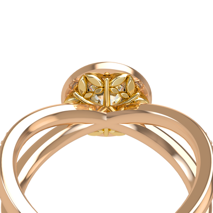Ophelia VCL Halo prestiges diamond Ring