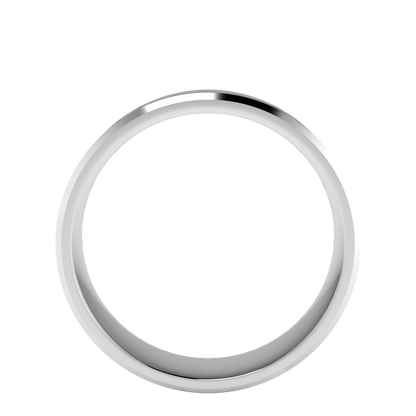 Mille Grains Flat bevel wedding band