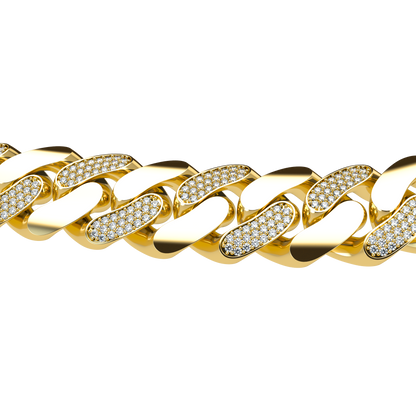 VCL Cuban Link Alternate diamond Pavé 20mm
