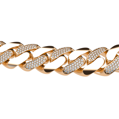 VCL Cuban Link Alternate diamond Pavé 20mm