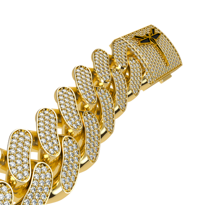 VCL Cuban Link bracelet with full diamond pavé 20mm