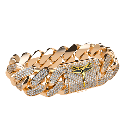 VCL Cuban Link bracelet with full diamond pavé 20mm