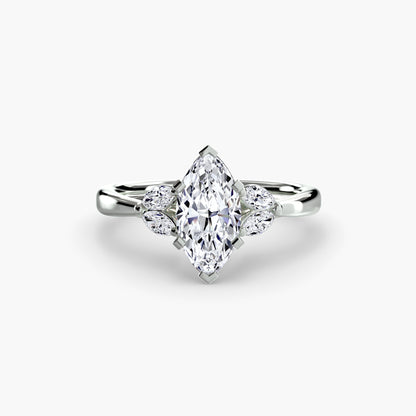 The Celestial starburst diamond ring
