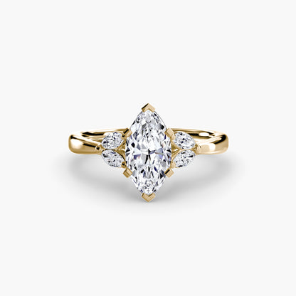 The Celestial starburst diamond ring