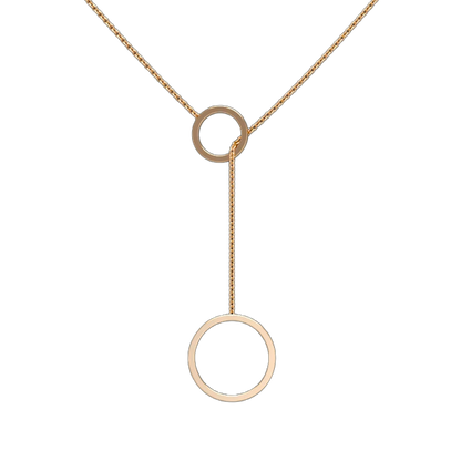Circle Lariat Necklace