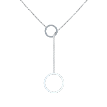 Circle Lariat Necklace