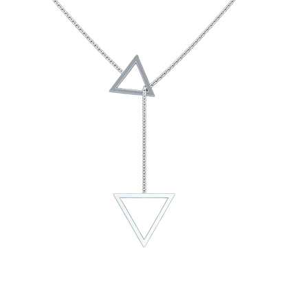 Triangle Lariat Necklace